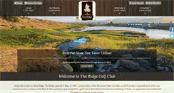 Desktop Screenshot of golftheridgegc.com