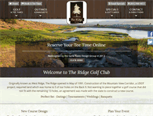 Tablet Screenshot of golftheridgegc.com